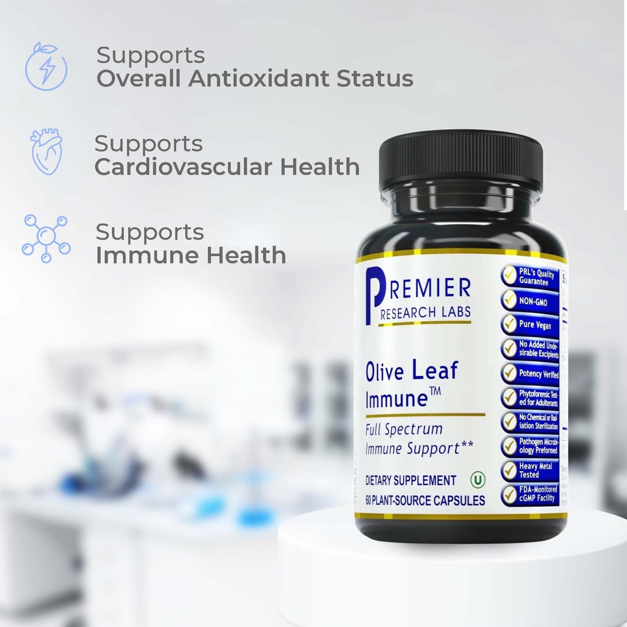 Turmeric and parsley added to olive leaf immune formula