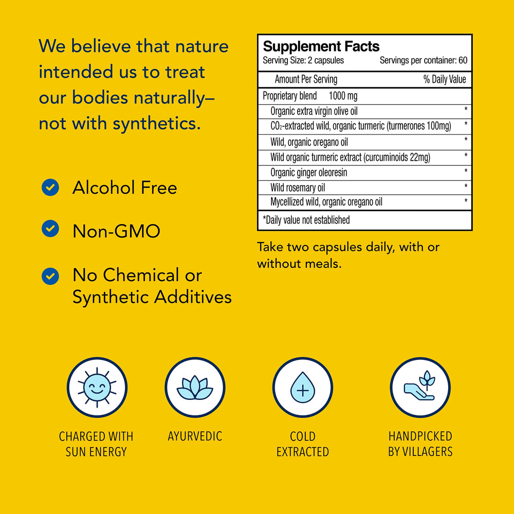 Turmeric Power-Plus Gels bottle with cap