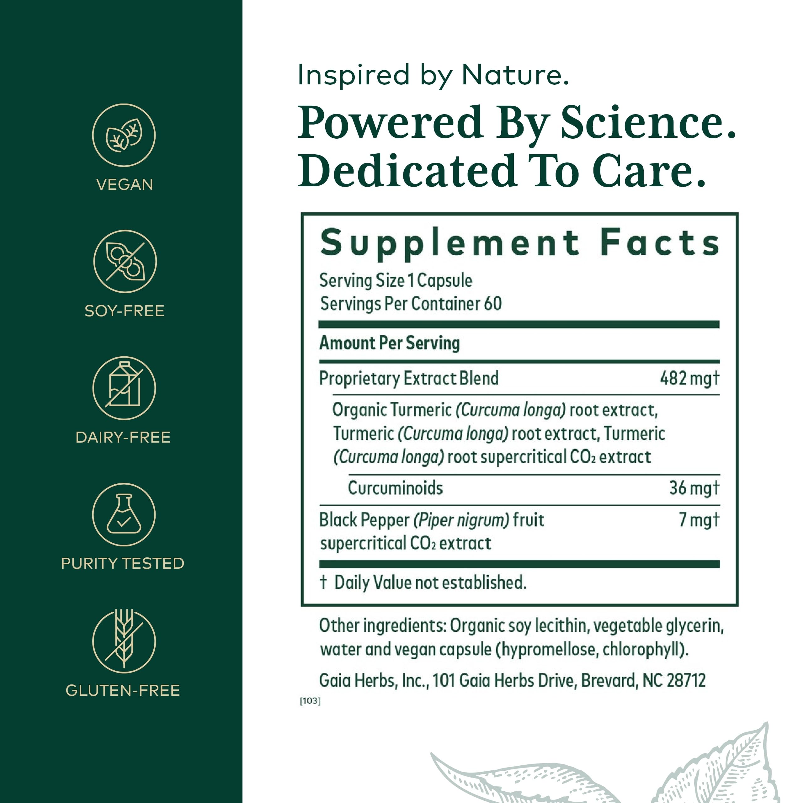 Turmeric root extract and black pepper extract