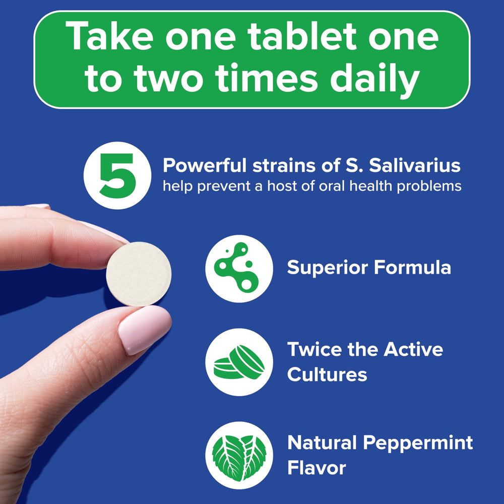 Illustration of Streptococcus salivarius probiotic strain