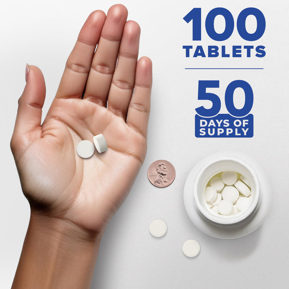Close-up of TMG 1000mg tablets