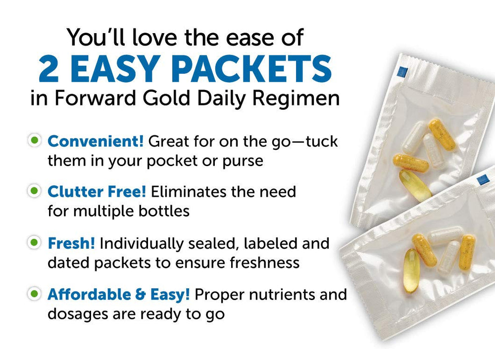 Twice-daily packets for easy dosing