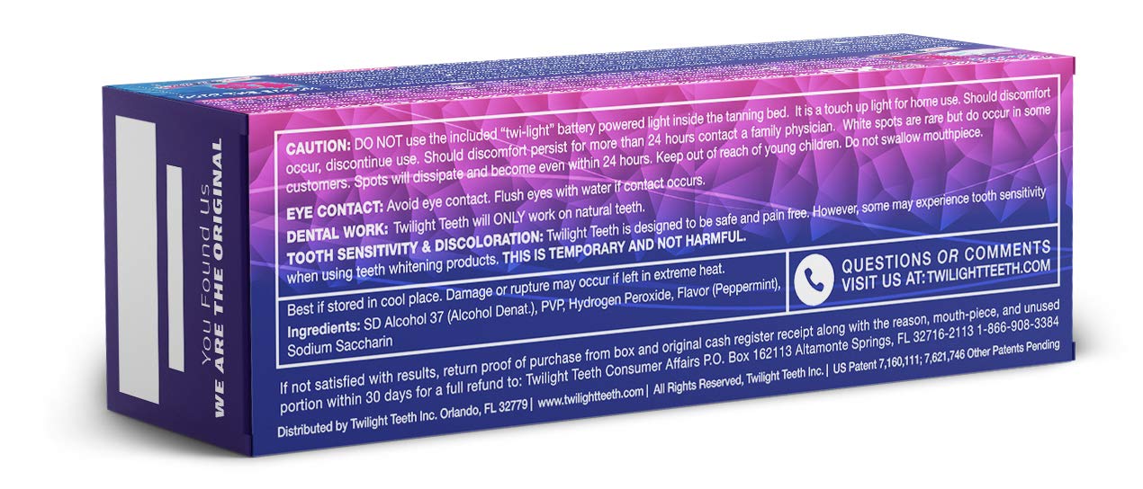 No-rinse whitening gel formula packaging