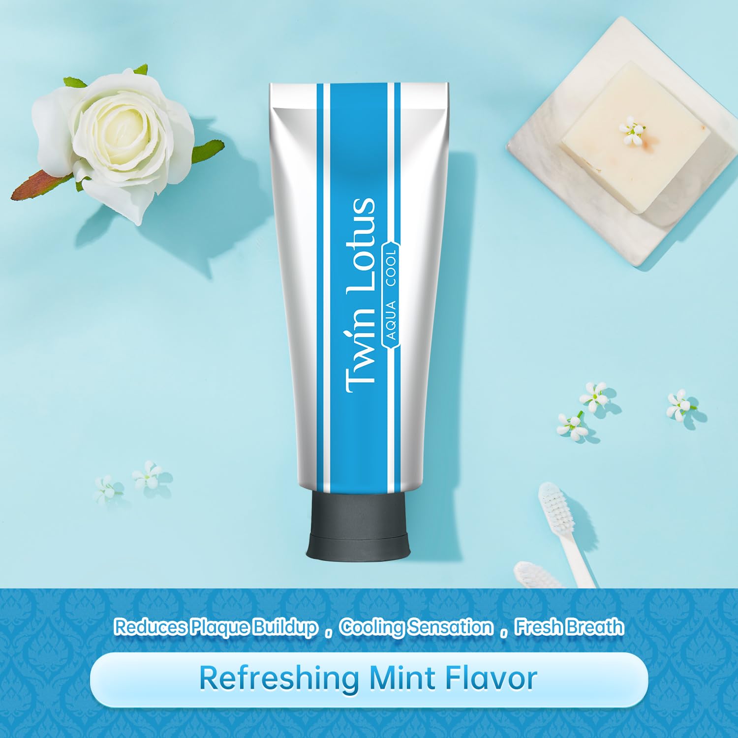 Illustration of Acmella Oleracea and Gaultheria Procumbens leaf extracts