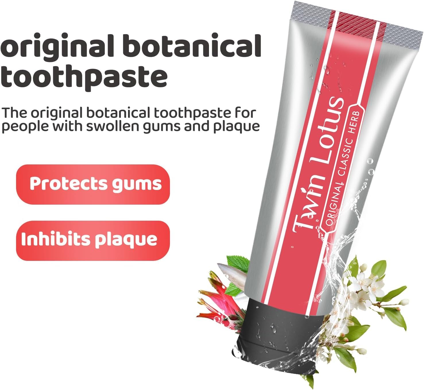 Travel-size Twin Lotus toothpaste 0.88 oz in 4-pack
