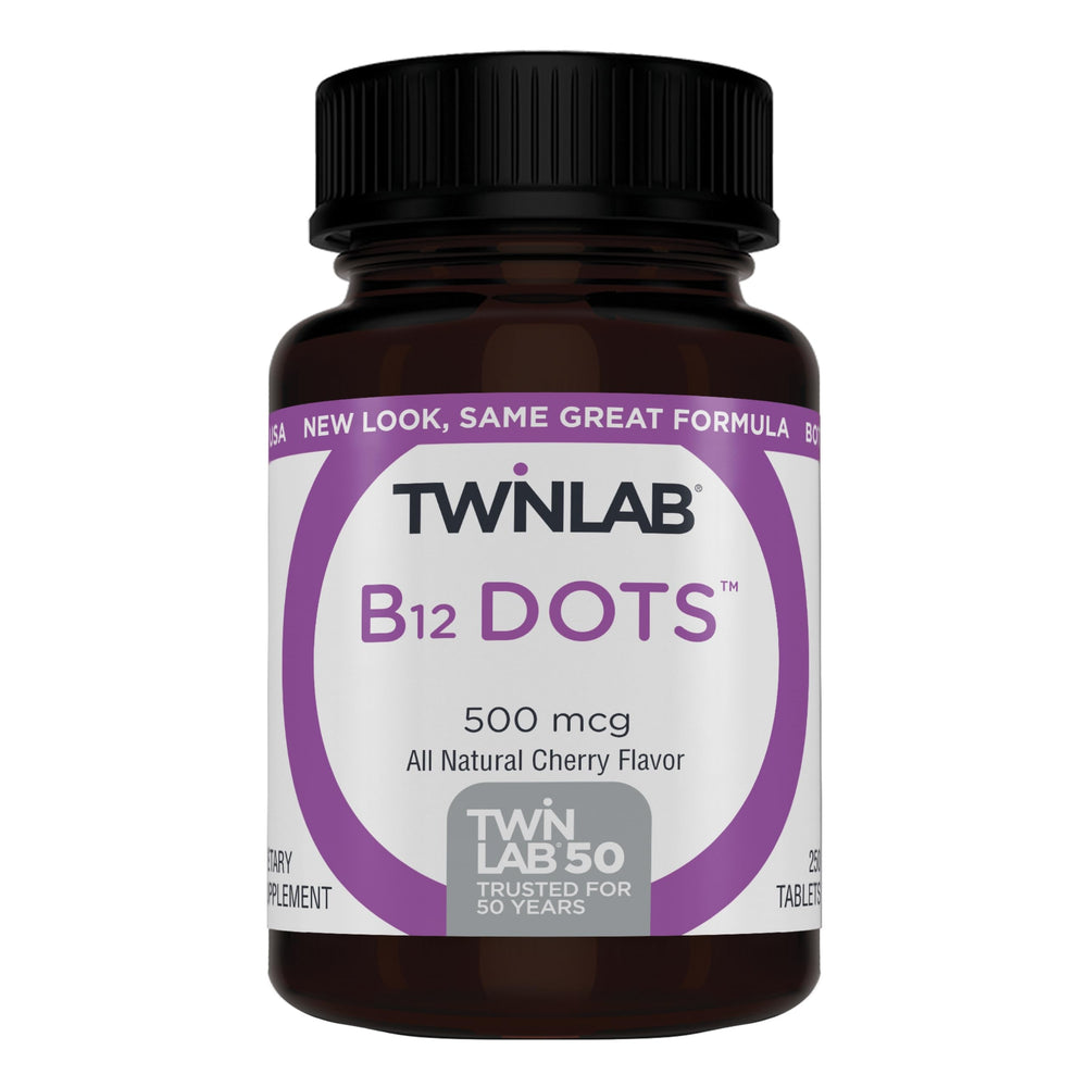 Twinlab B-12 Dots bottle – front view