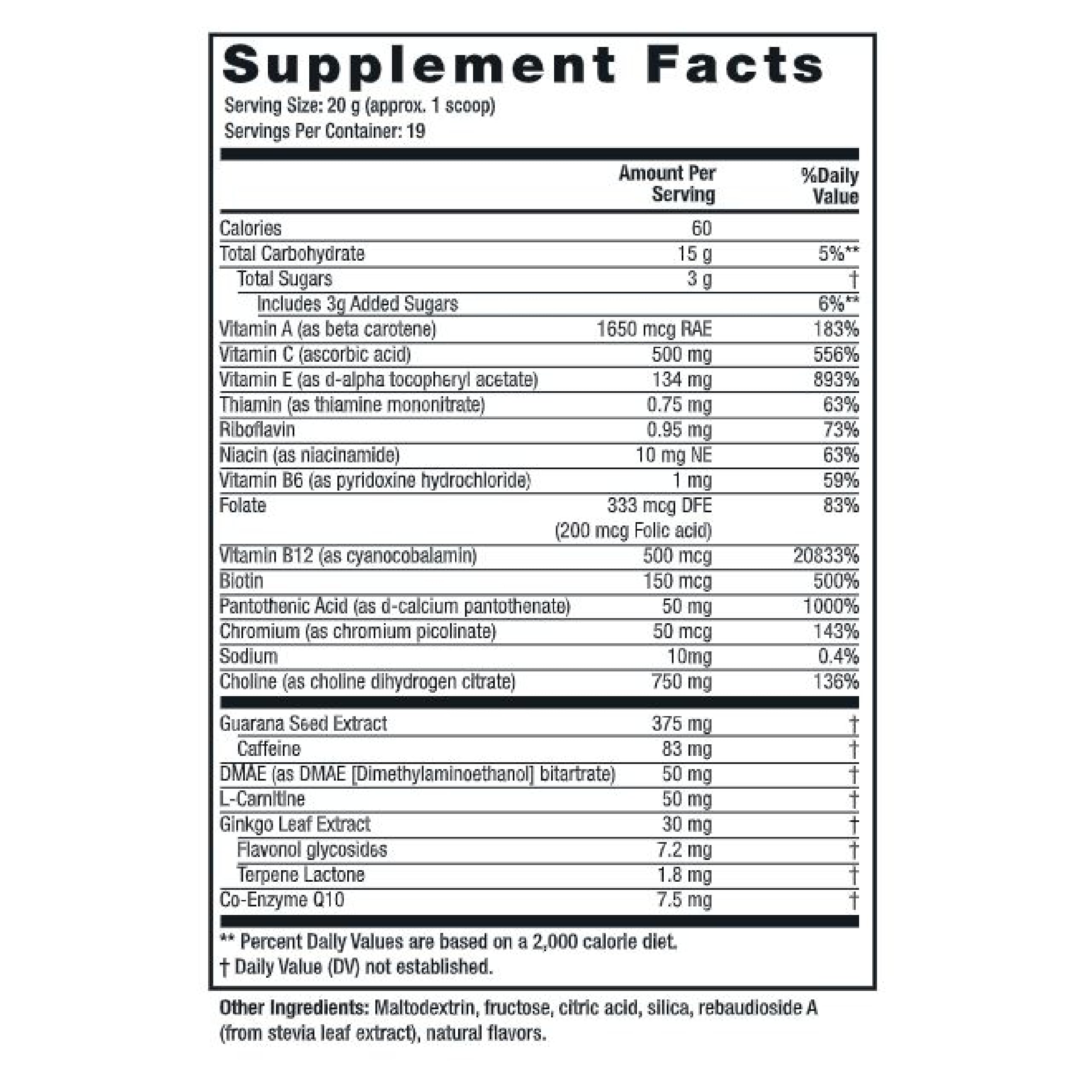 Twinlab Choline Cocktail powder scoop shows easy daily mixing for energy.