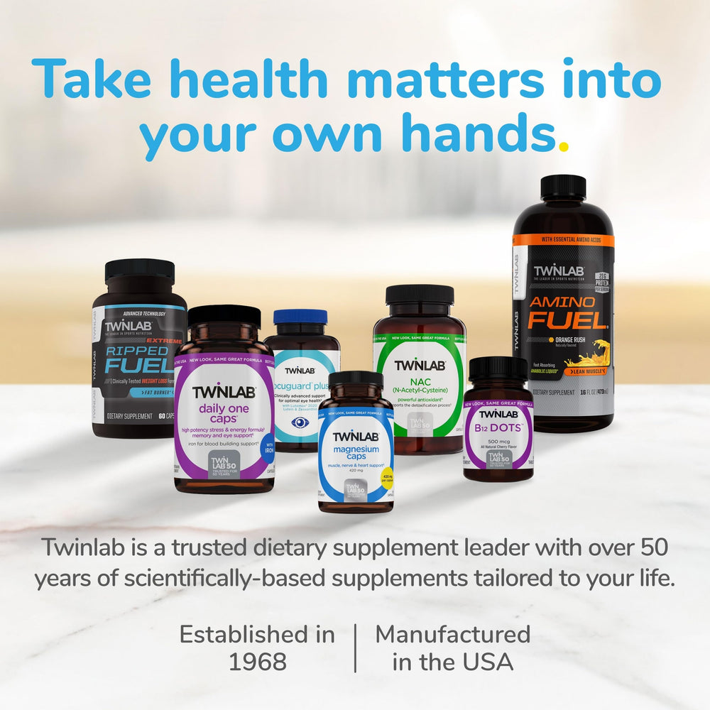 Product packaging display for Twinlab Super Enzyme Caps