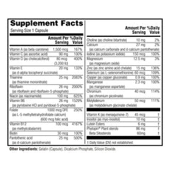 Close-up of Twinlab TWL Men's Daily One 60 ct label