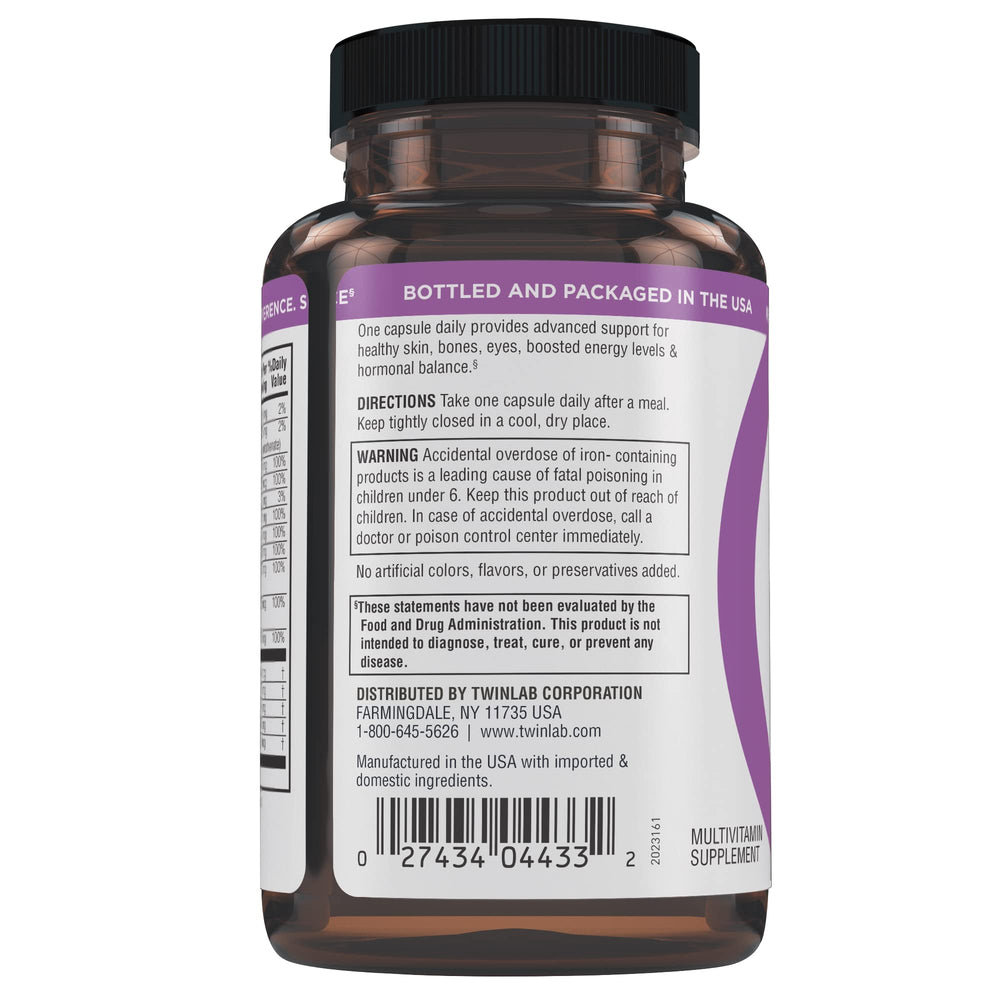 Lifestyle image of a healthy woman with Twinlab TWL Women's Daily One 60 ct