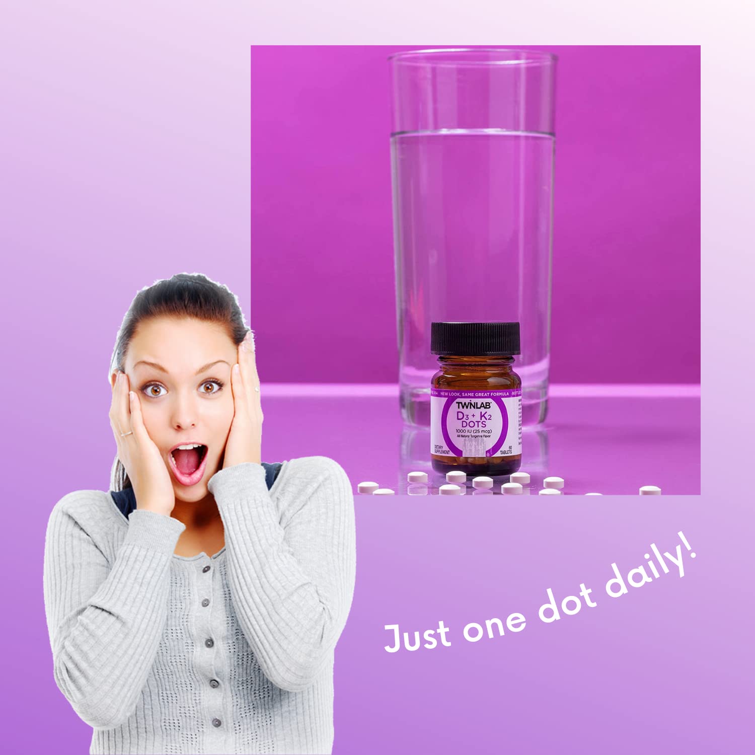 Close-up of Dots texture and size