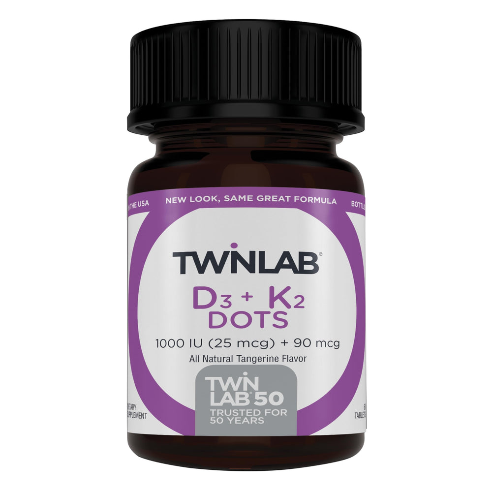 Twinlab Vitamin D3 1000 + K2 Dots bottle