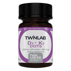 Twinlab Vitamin D3 1000 + K2 Dots bottle
