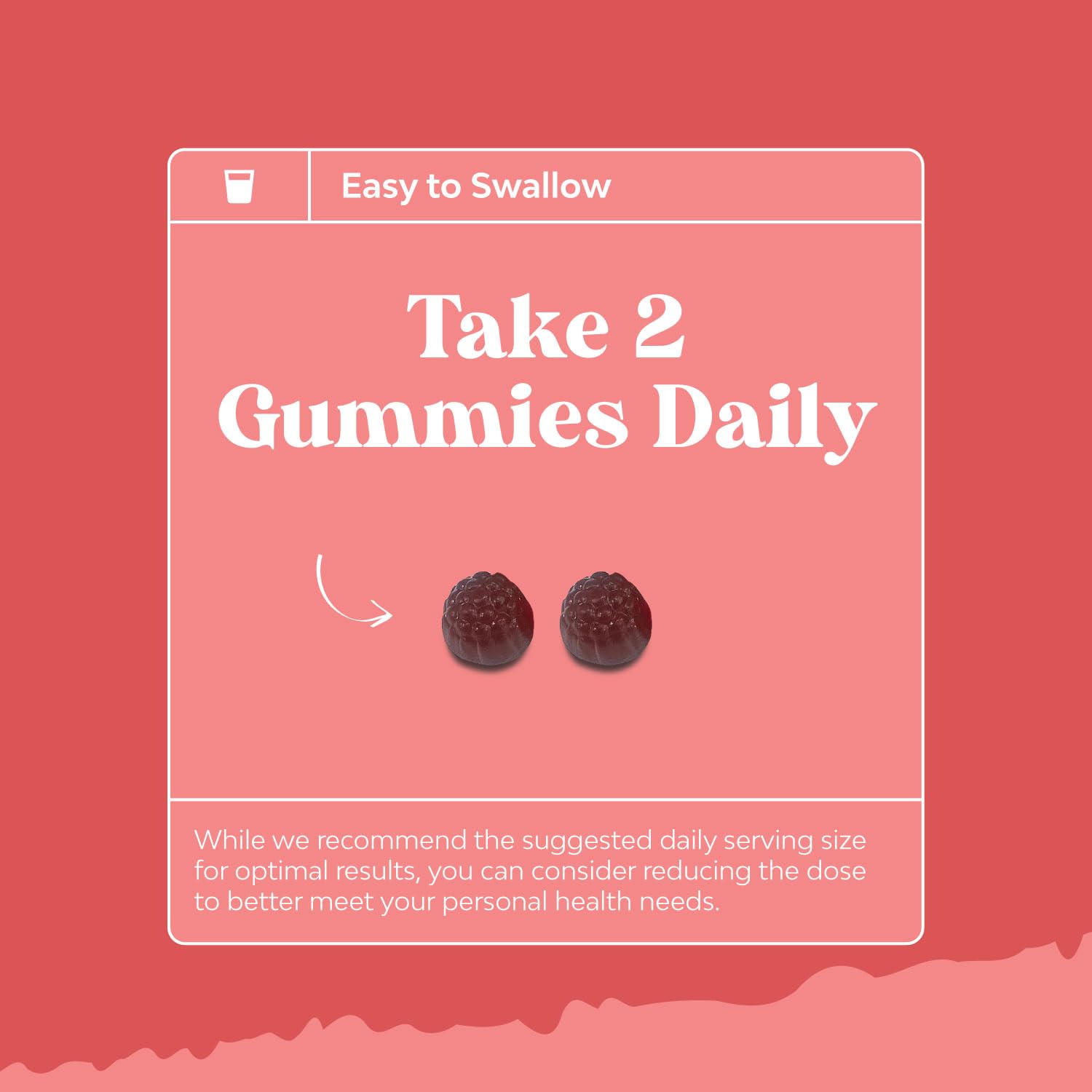 Gummies arranged on a white background