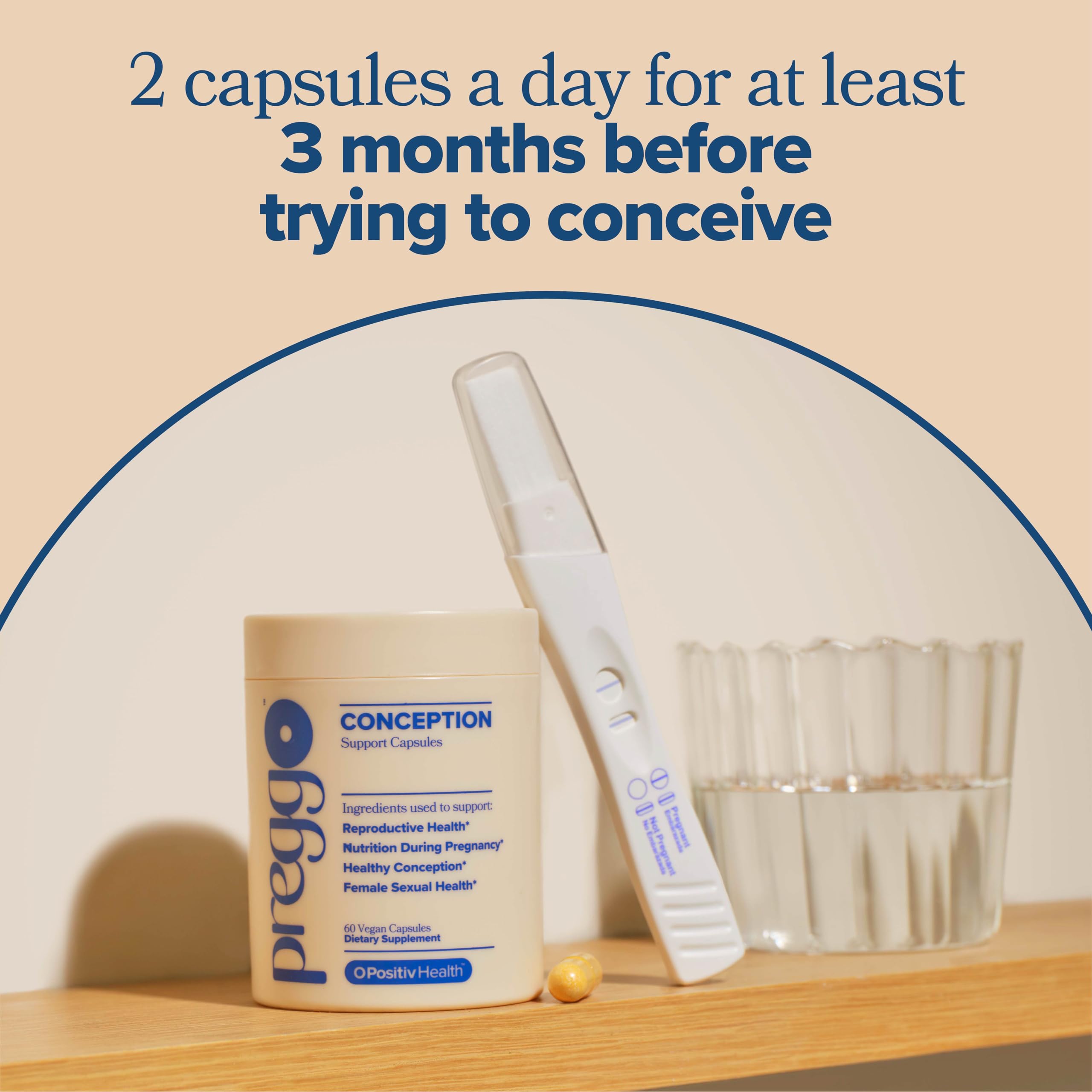Two capsules per day serving size for conception support