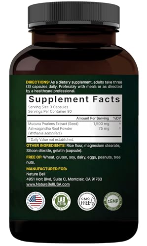 2-in-1 formula image showing Mucuna Pruriens and Ashwagandha