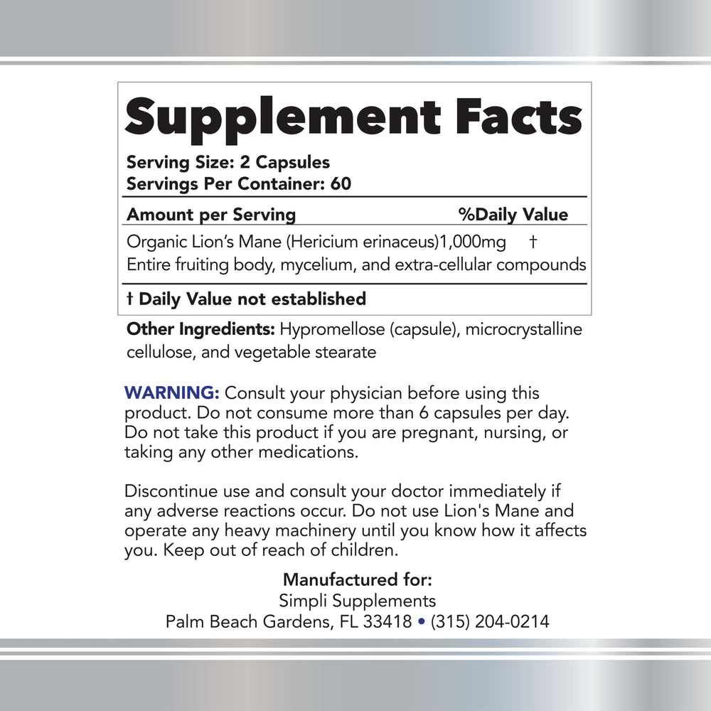 Two-month supply concept with 120 capsules