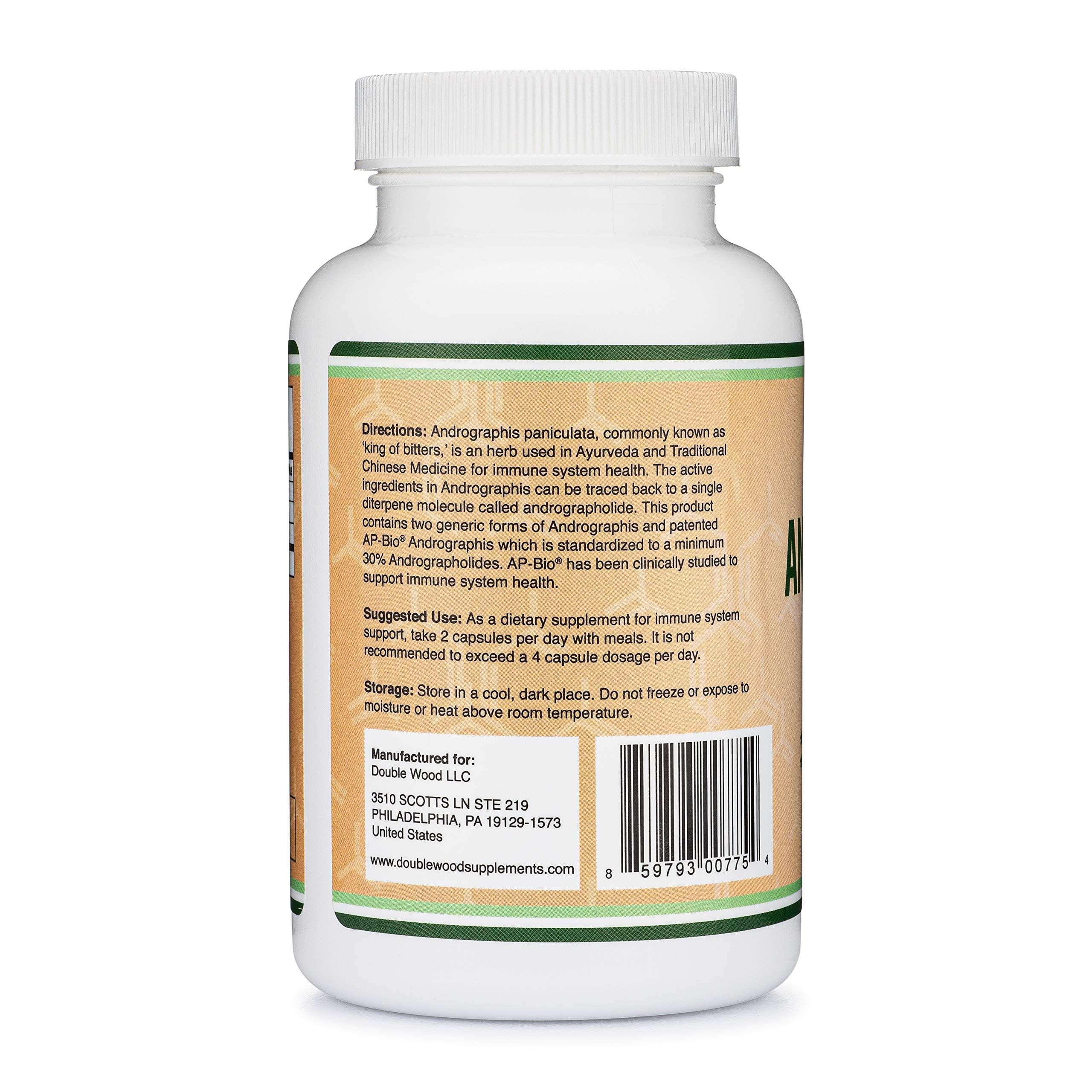 Two-month supply of Andrographis capsules (60 servings)