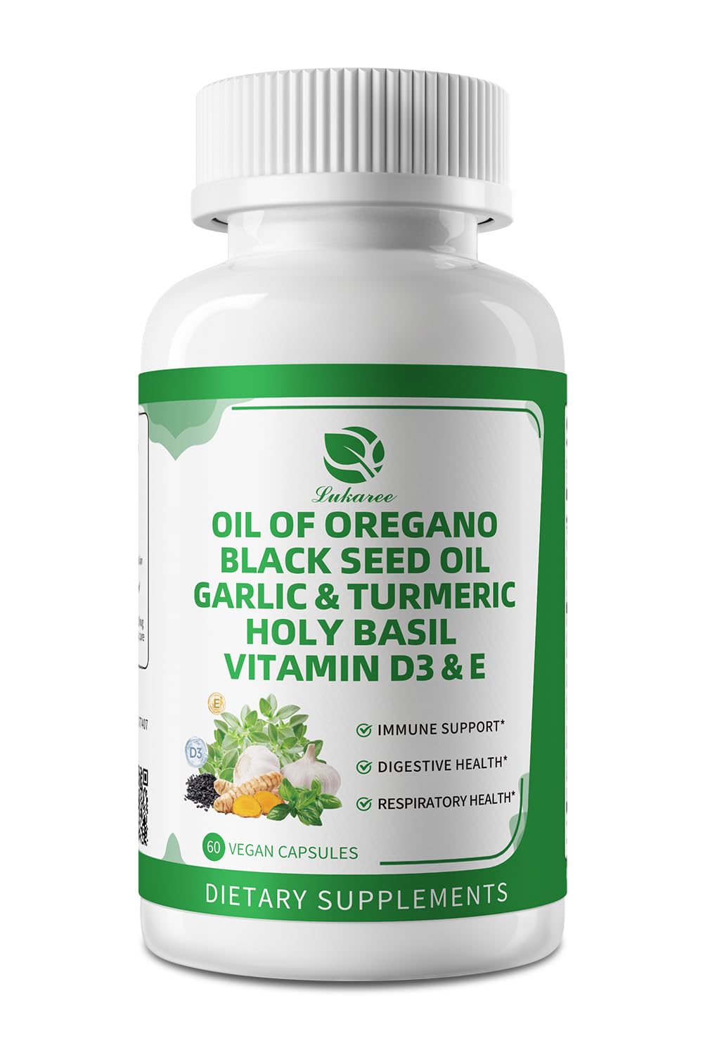 Two-month supply of capsules in a bottle