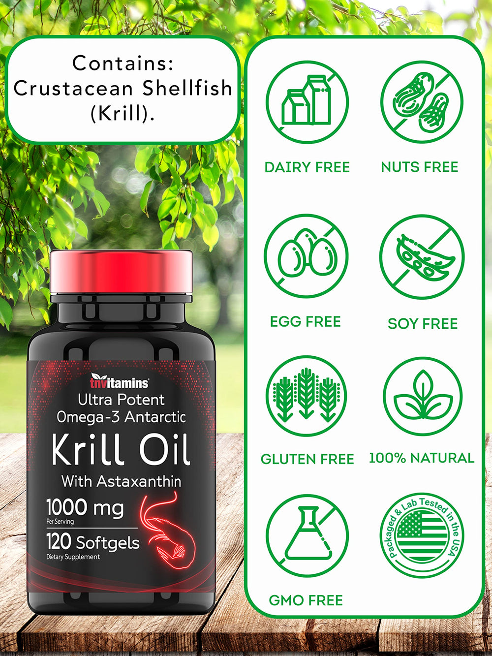 Two-month supply of Krill Oil softgels