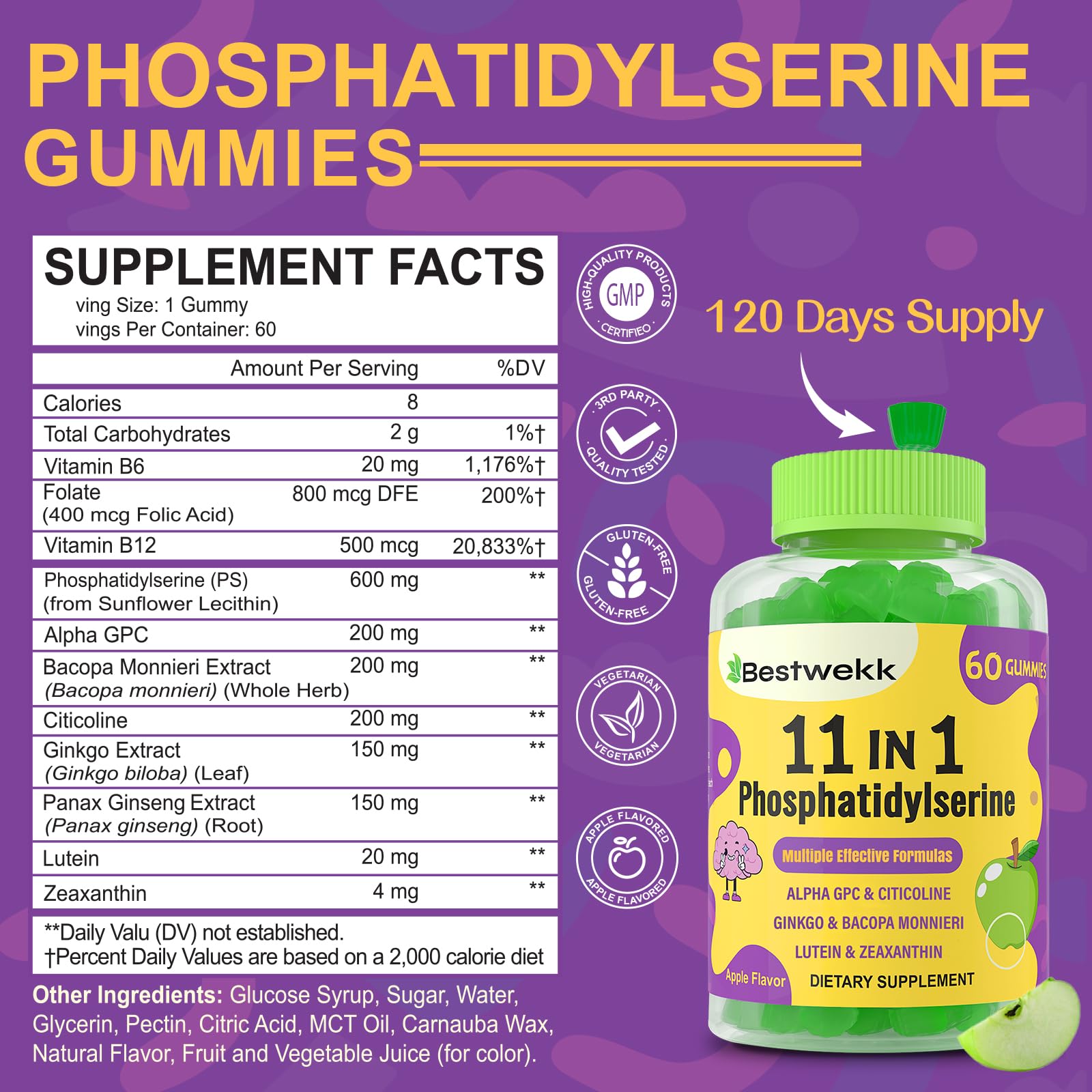 Two-pack box set of Phosphatidylserine Gummies