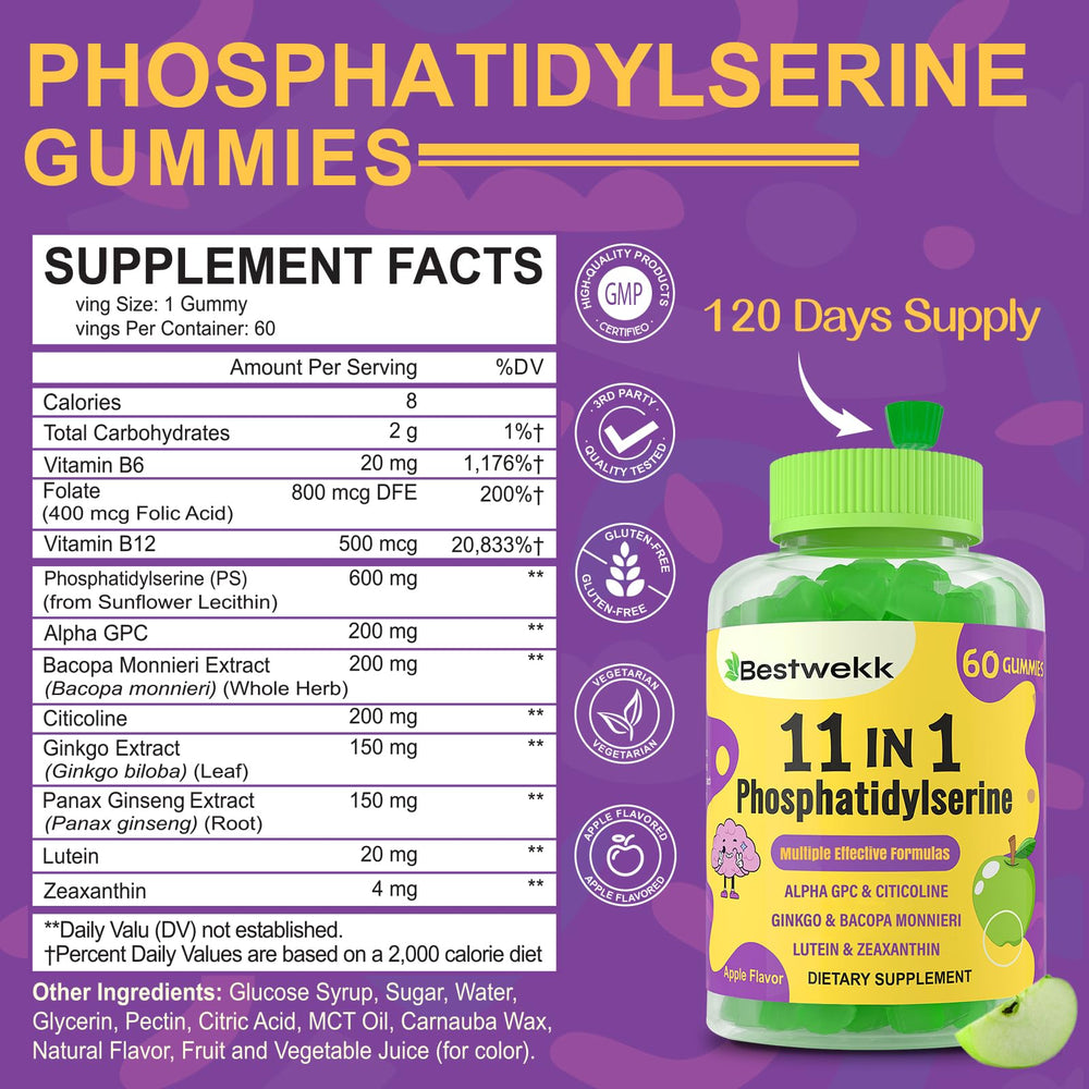 Two-pack box set of Phosphatidylserine Gummies
