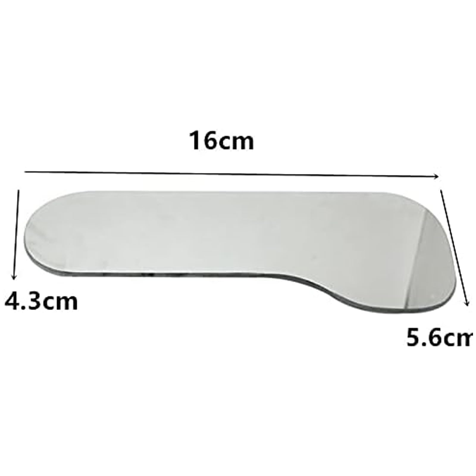 Close-up of dual-side mirror with high-quality medical glass