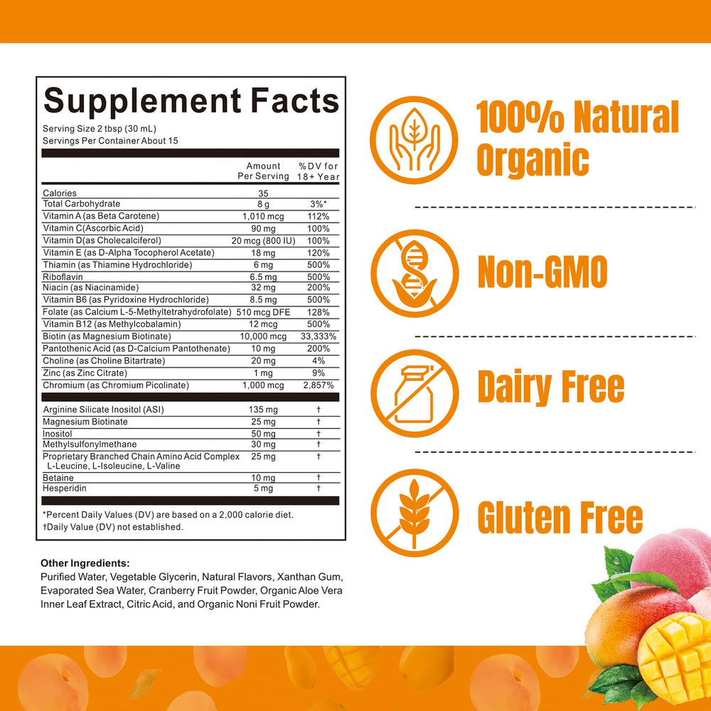 Two tablespoons daily serving shown with measuring spoon