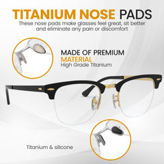 Nose pads with screwdriver included for repair kit