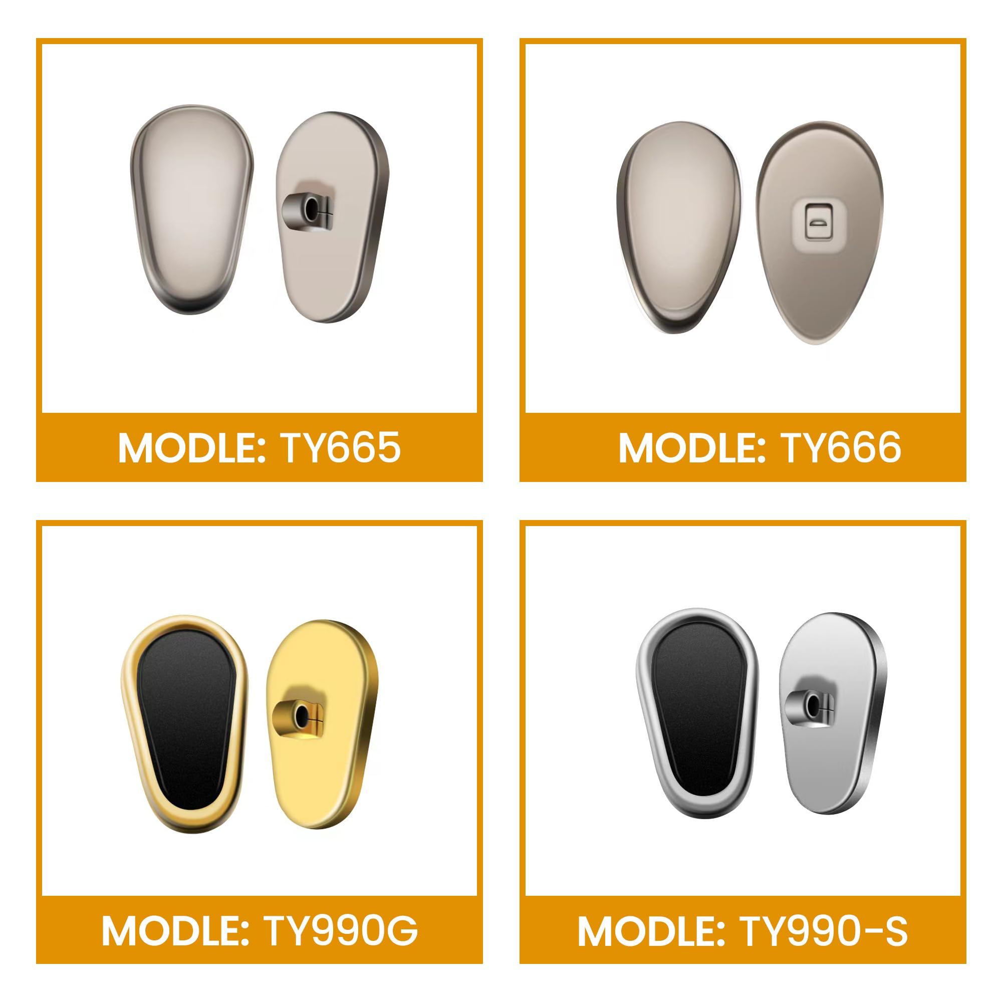 Glasses including sunglasses and reading glasses with nose pads