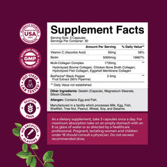 Type 1-5-2-3-5-X collagen peptides with biotin