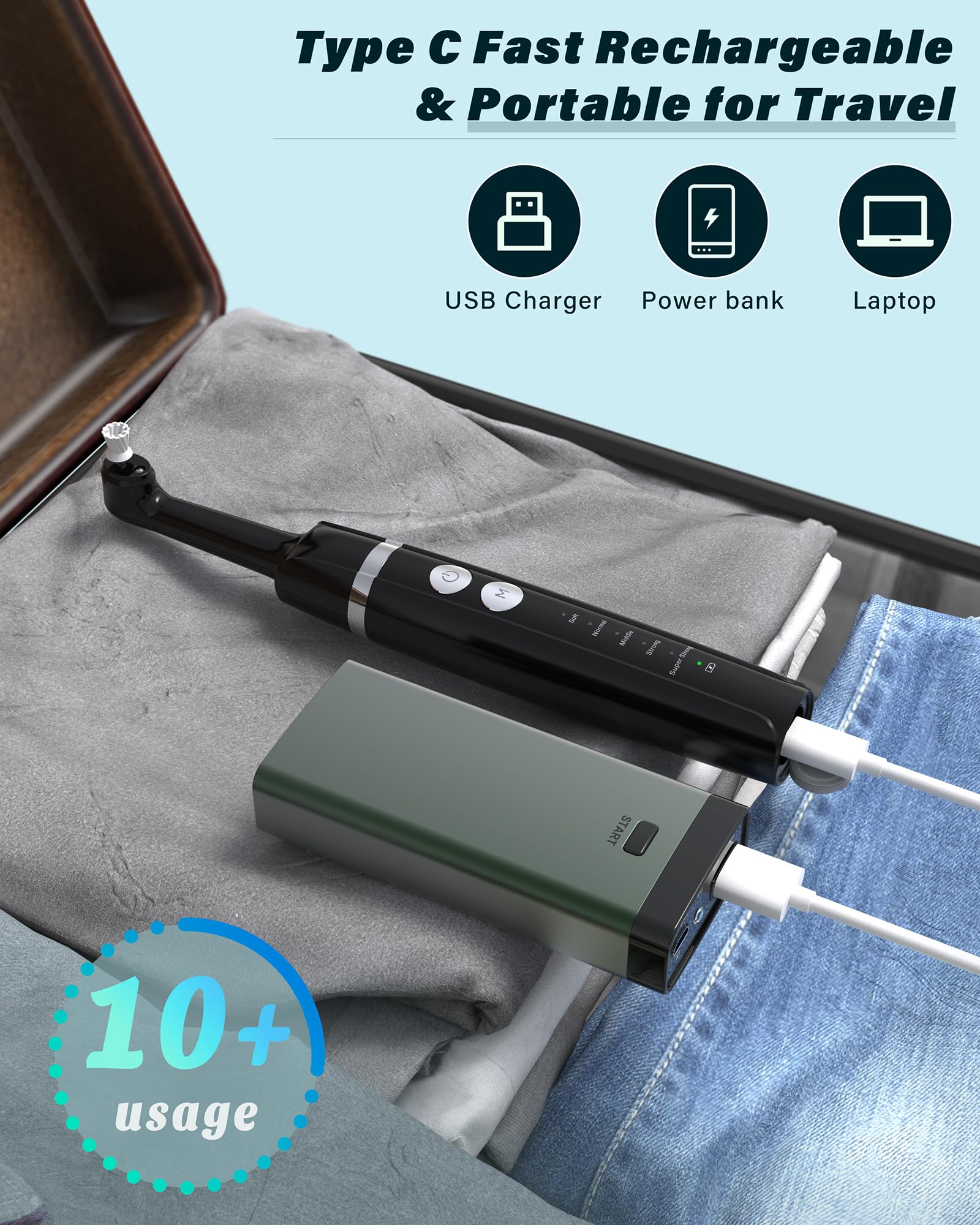 Type-C charging port on the device