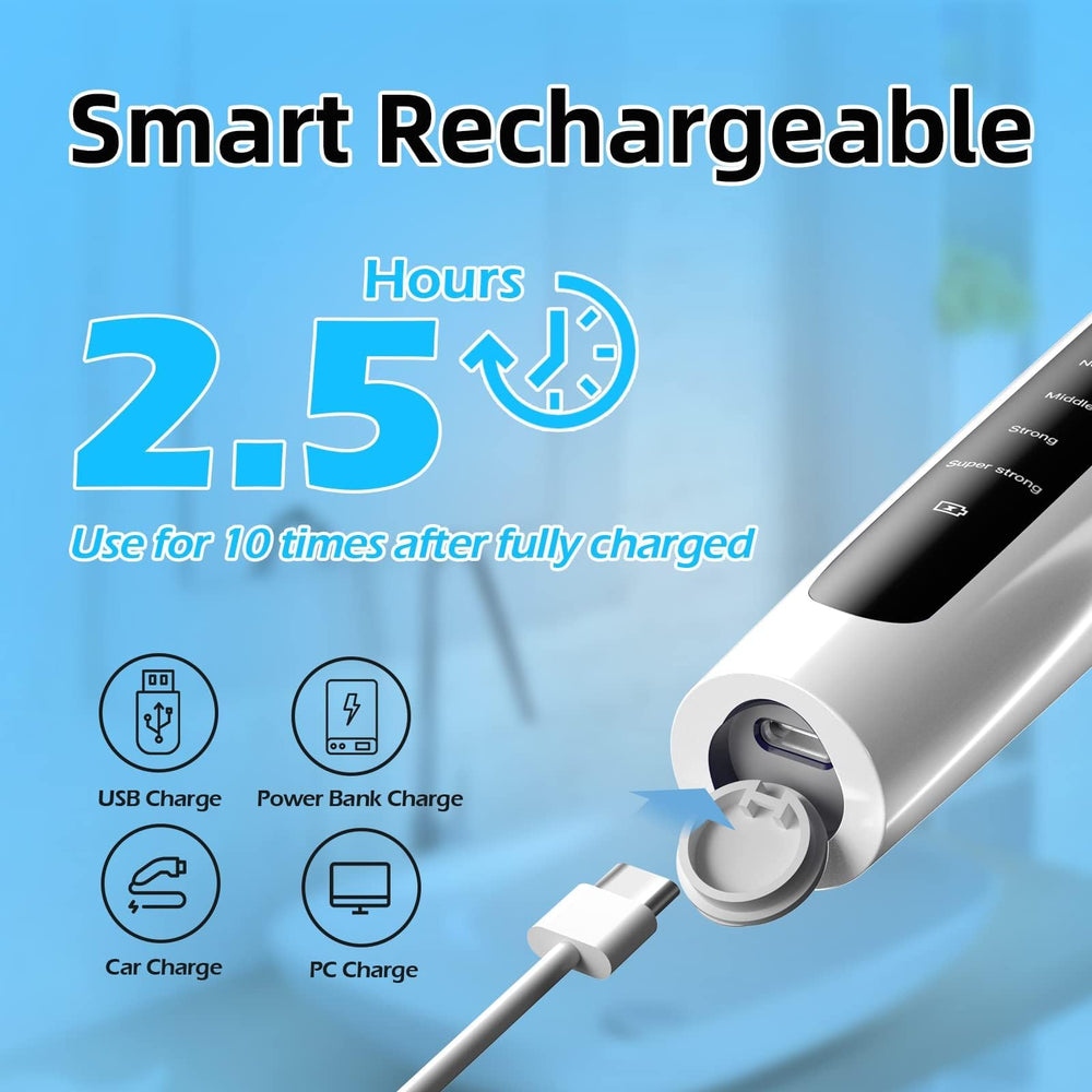 USB Type-C charging port for rechargeable polisher