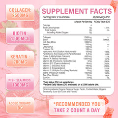 Infographic showing collagen types I II III V X