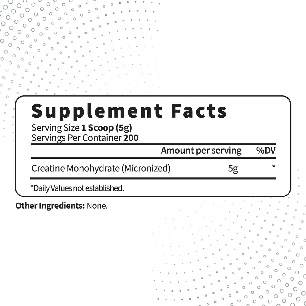 Micronized creatine monohydrate powder