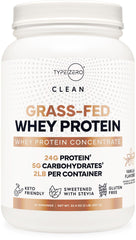 Type Zero Grass Fed Whey Vanilla bottle front showcasing premium protein for active lifestyles
