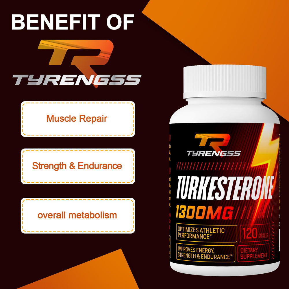 TyRengss bottle beside workout gear suggests workout-ready supplement