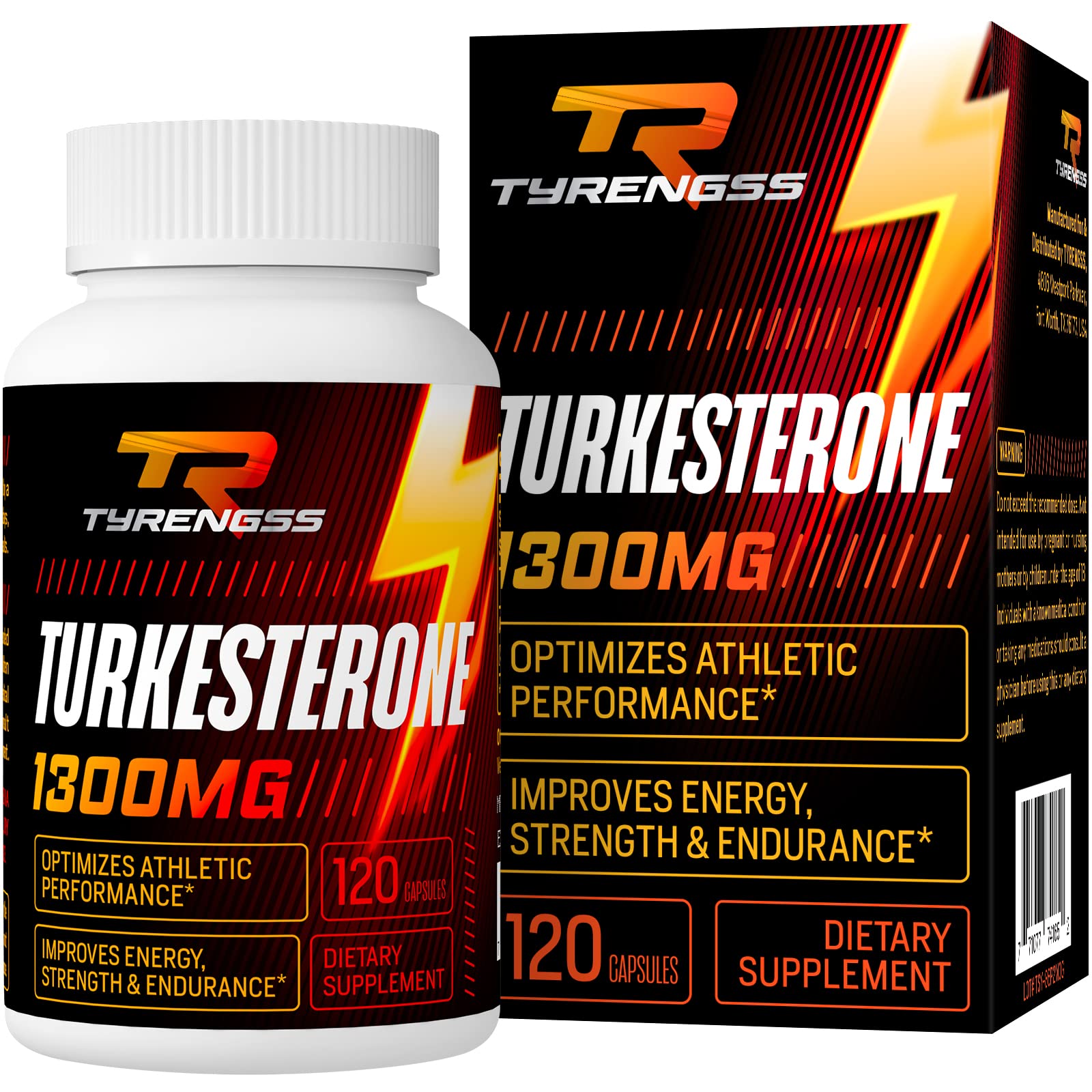 TyRengss testosterone booster bottle front view supports athletic performance