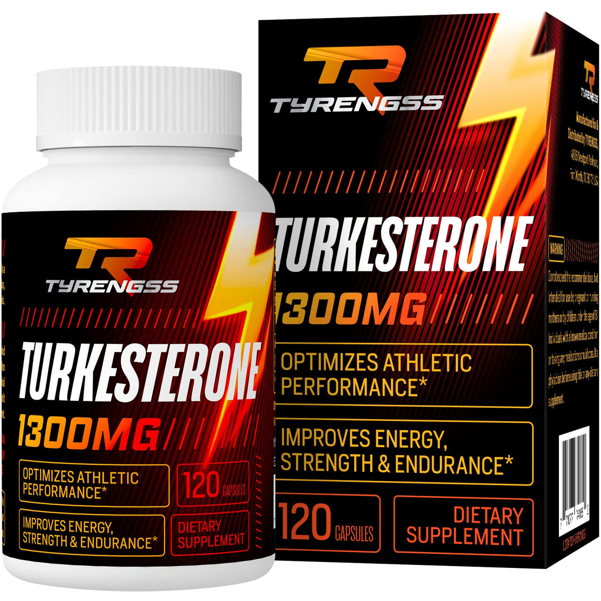 TyRengss testosterone booster bottle front view supports athletic performance