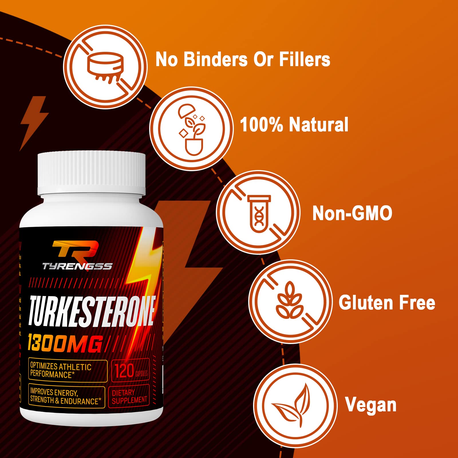 TyRengss Turkesterone extract powder highlighting plant-based source