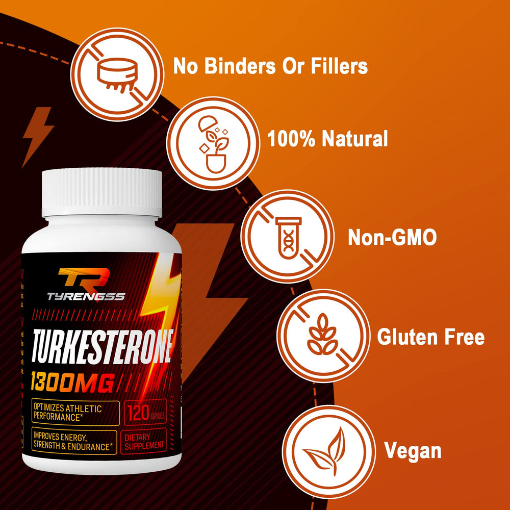 TyRengss Turkesterone extract powder highlighting plant-based source