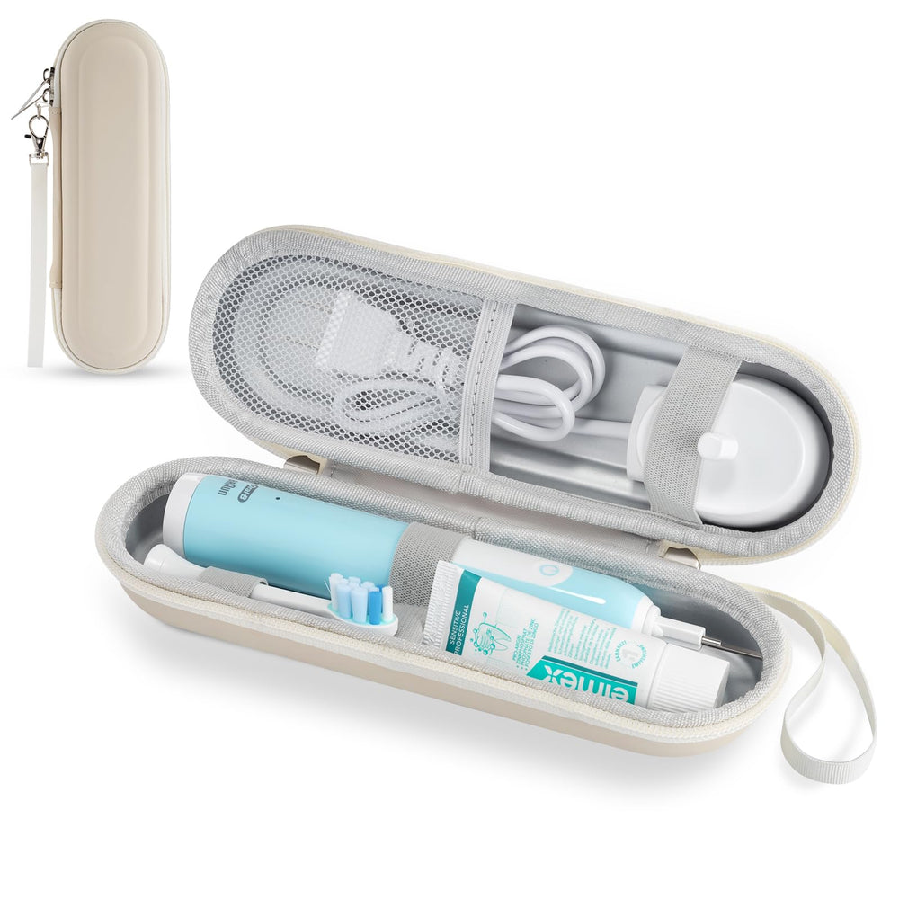 Front view of TYSORETY toothbrush travel case in Starlight-2