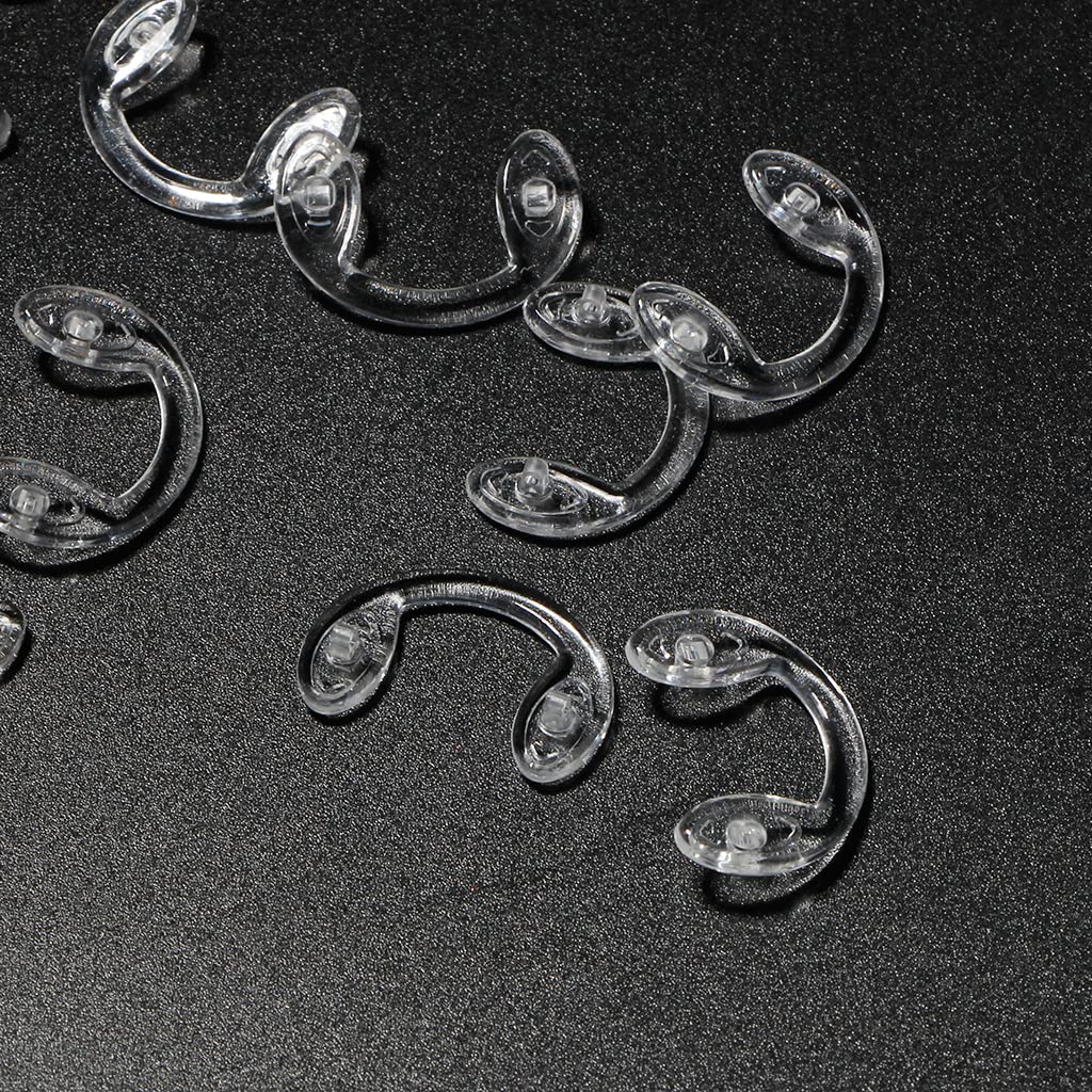 Clear adhesive silicone nose pads in two sizes