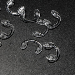 Clear adhesive silicone nose pads in two sizes