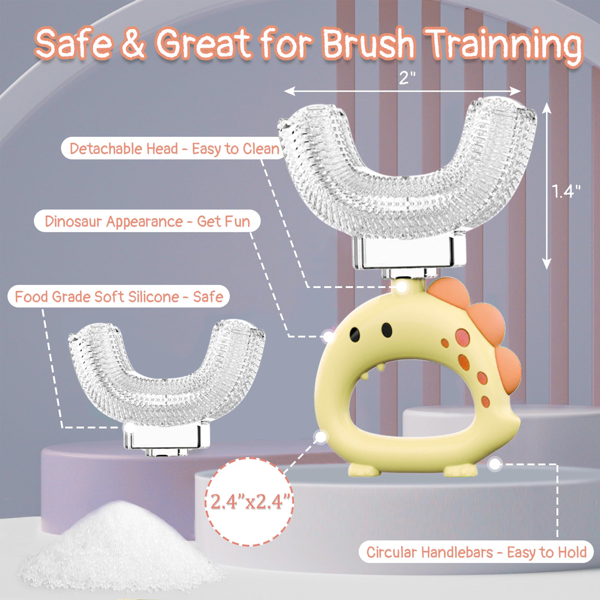 Ergonomic handle designed for small child hands
