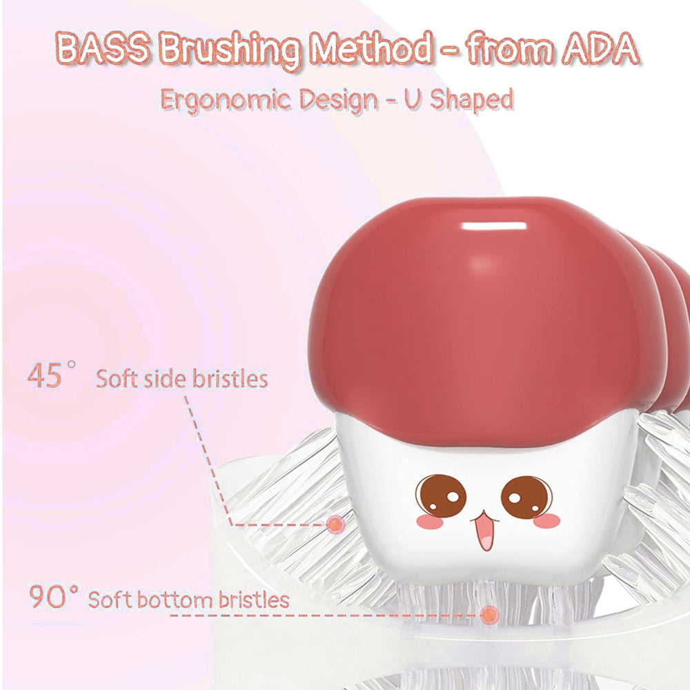 360° cleaning illustration showing teeth and gums