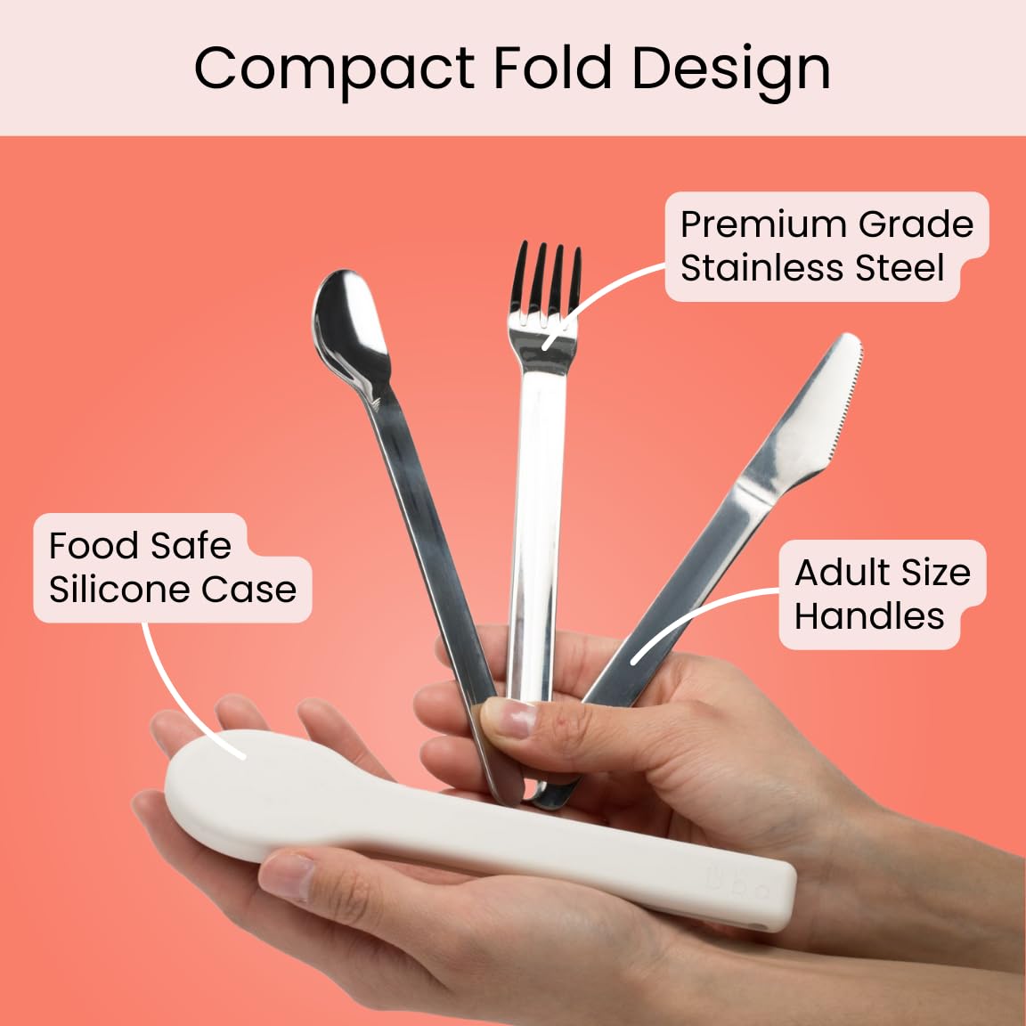 Packaged Uba portion control flatware set for travel