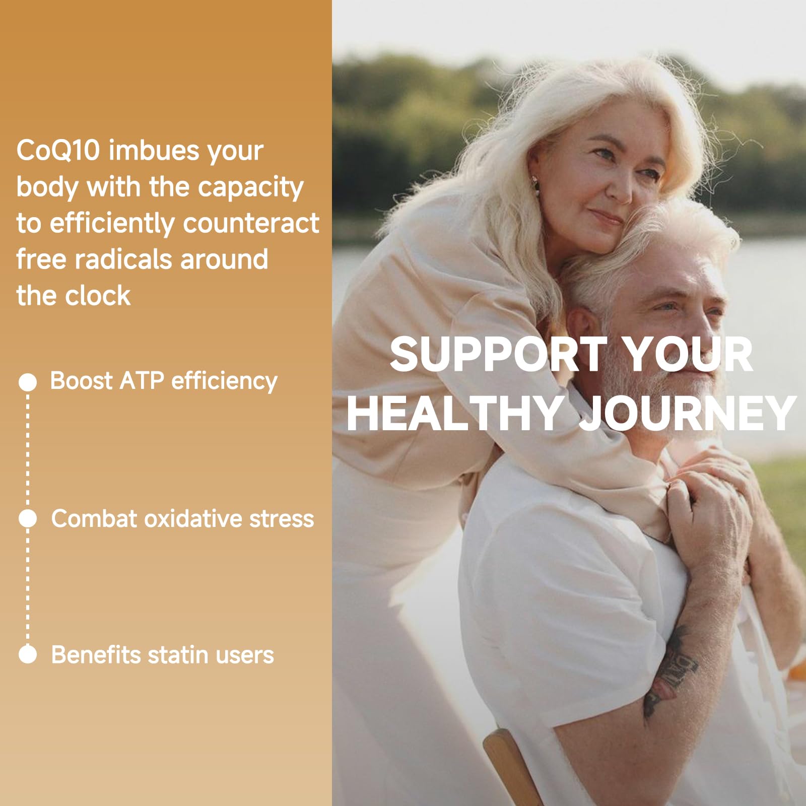 Energy production support with CoQ10 softgels