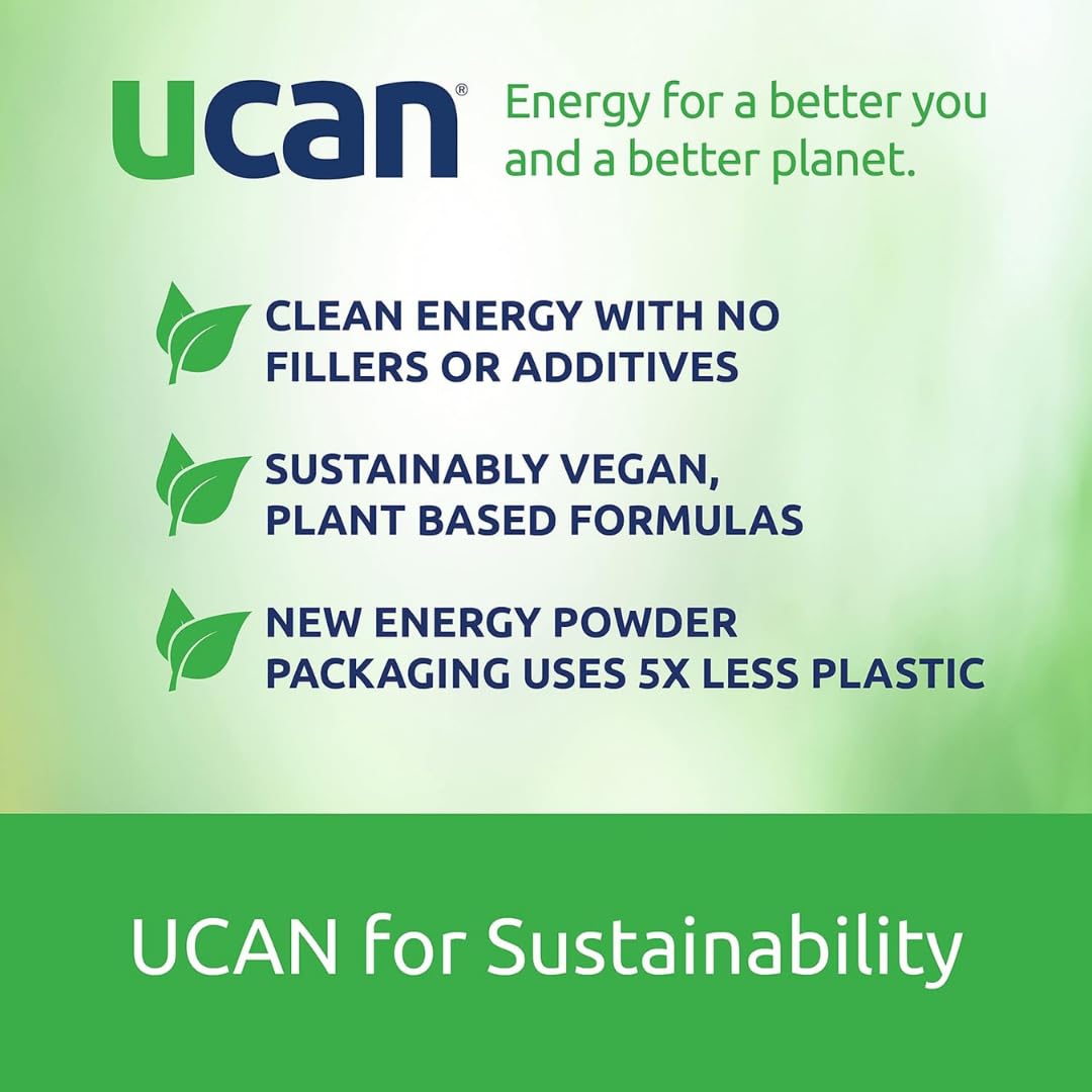 UCAN Energy Bars ingredients showcase clean, vegan, keto-friendly nutrition.