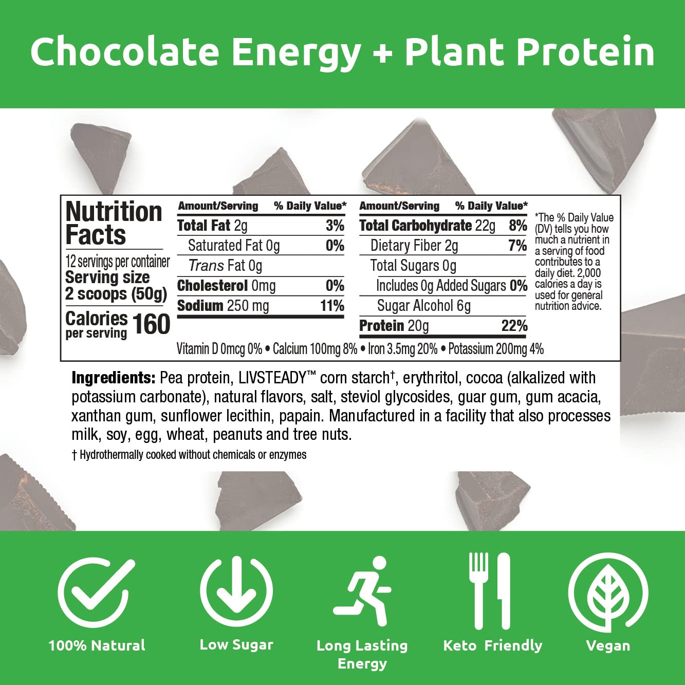 UCAN Energy + Plant Protein Powder gluten-free keto-friendly badge on packaging.